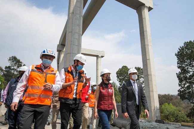 SUPERVISA SHEINBAUM AVANCES EN OBRAS DEL TREN INTERURBANO MÉXICO TOLUCA