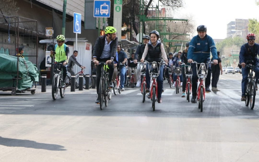 Sheinbaum inaugura Trolebici en Eje Central