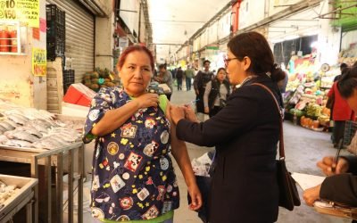 Llega vacunación contra Covid a la estación del Metro Pantitlán