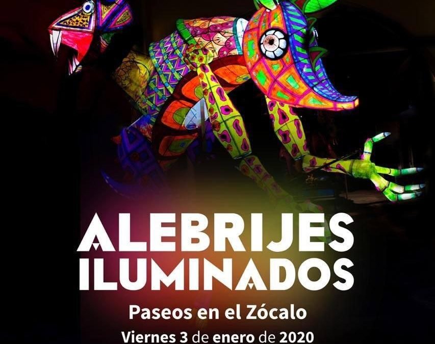 Última oportunidad para disfrutar del desfile navideño de los alebrijes iluminados