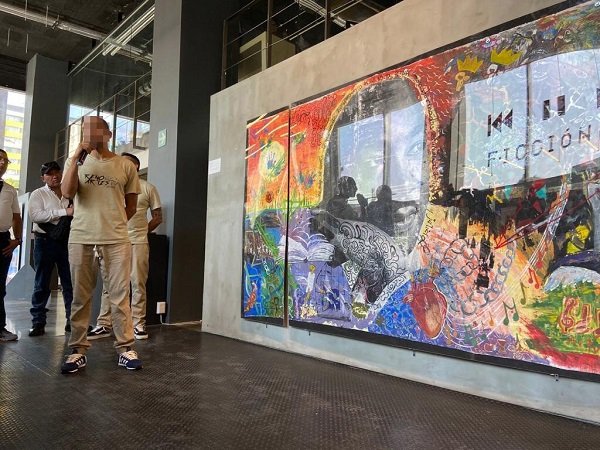 PERSONAS PRIVADAS DE LA LIBERTAD  DEL RECLUSORIO NORTE MONTAN EXPOSICIÓN EN EL CENTRO CULTURAL TLATELOLCO