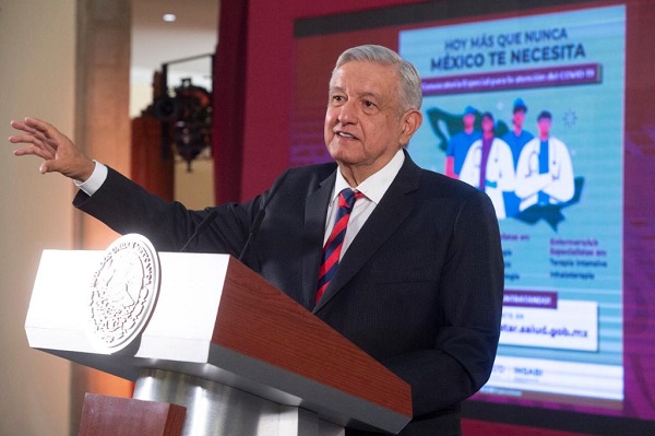AMLO pide a opositores postergar confrontación para después de COVID-19
