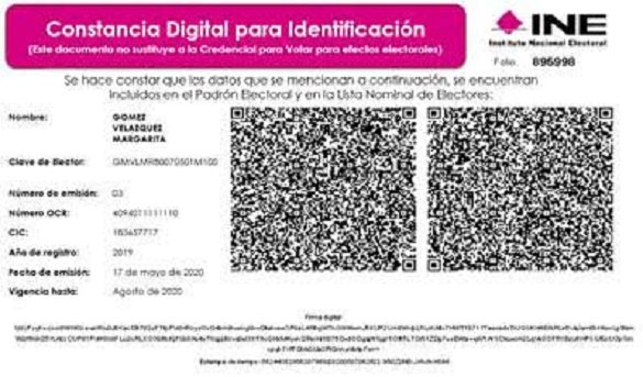 Trámite de Constancia Digital de Identidad es gratuito: INE