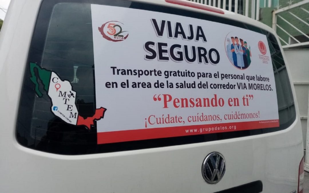 93 EMPRESAS DE TRANSPORTE PÚBLICO DARAN SERVICIO GRATUITO A PERSONAL MÉDICO DEL EDOMÉX