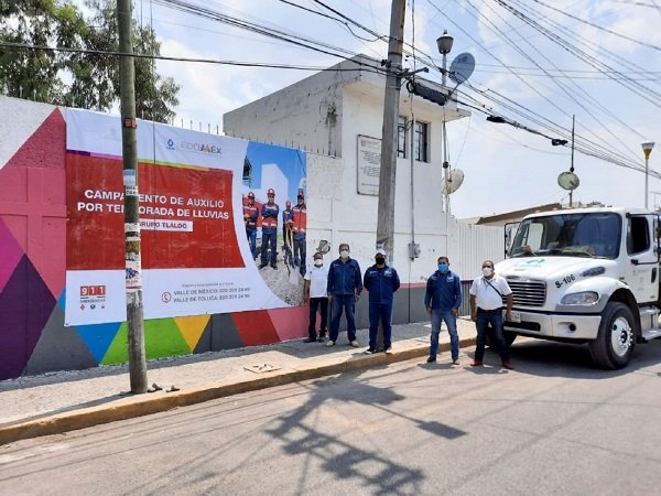 INSTALAN 26 CAMPAMENTOS DEL GRUPO TLÁLOC PARA ATENDER EMERGENCIAS POR LLUVIA EN EL EDOMÉX