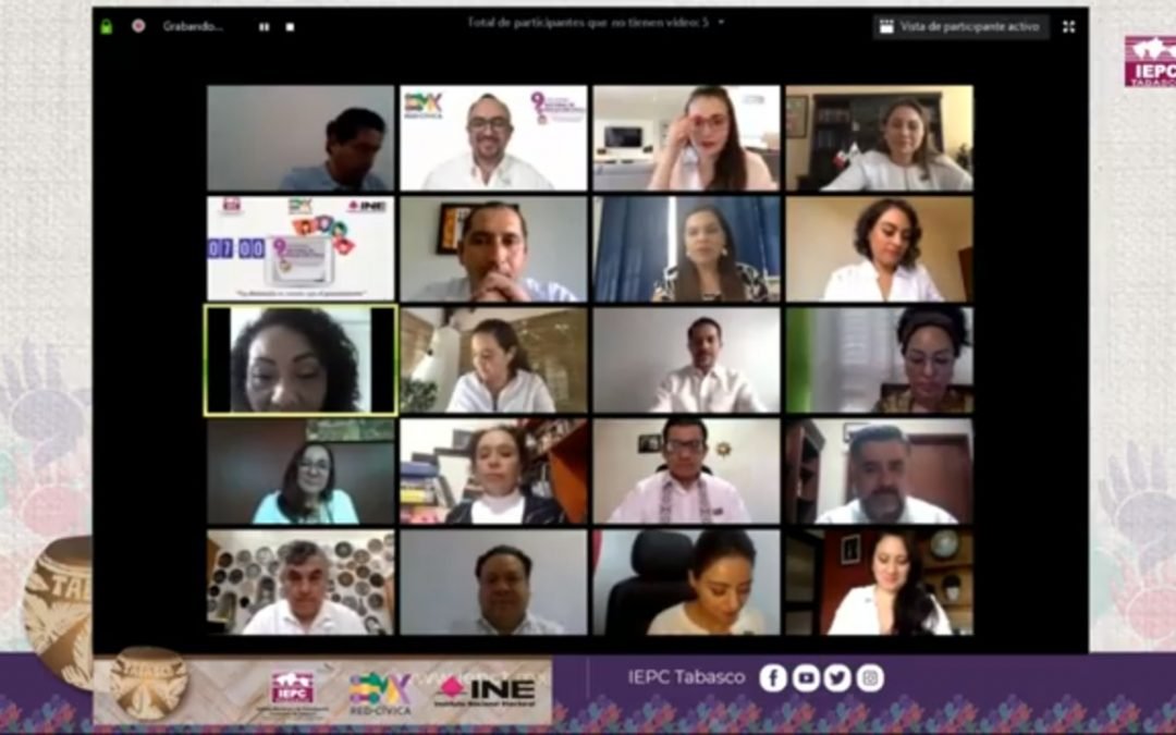 Participa IECM en el 9º Encuentro Nacional de Educación Cívica, organizado por el IEPC de Tabasco y la Junta Local del INE