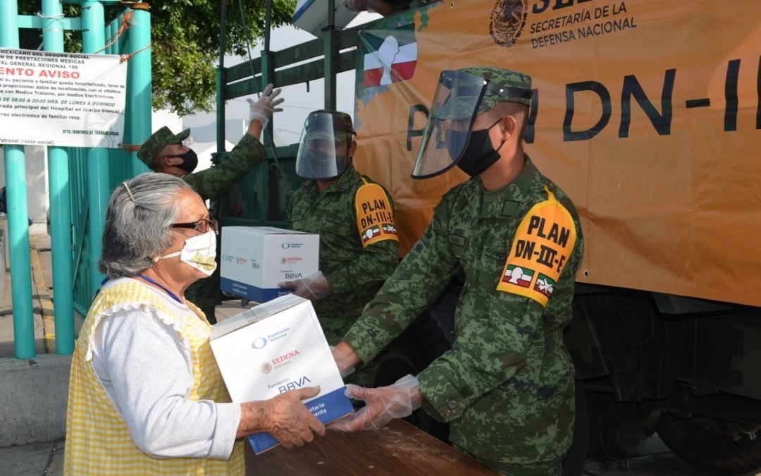 Se entregaron despensas con motivo de la Aplicación de Plan DN-III-E.