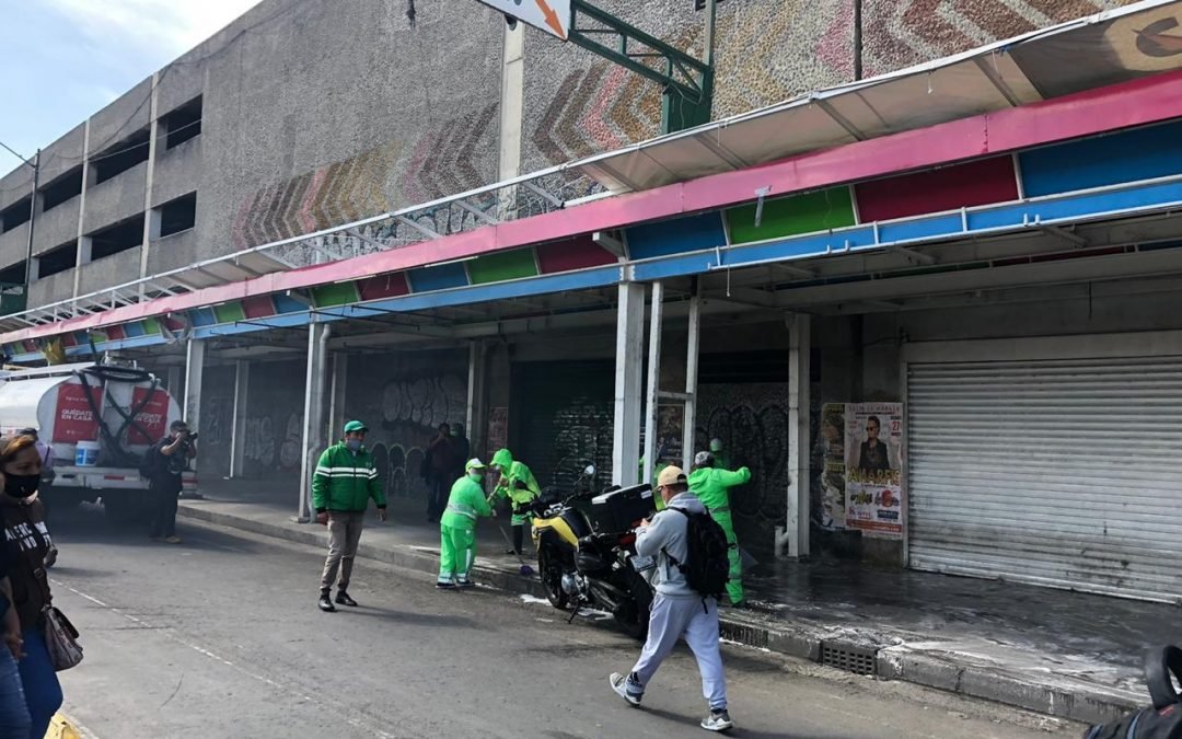 Por acuerdo, se levanta el comercio en el Eje 1 Norte en la zona conocida como Tepito