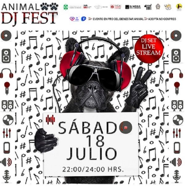 EL CENTRO DE TRANSFERENCIA CANINA DEL METRO CDMX PARTICIPARÁ  EN EL «ANIMAL DJ FEST 2020»