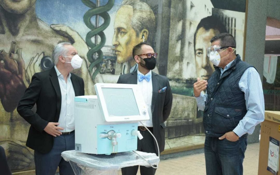 RECIBE SALUD EDOMÉX DONACIÓN DE 10 VENTILADORES POR PARTE DE LA FUNDACIÓN BBVA BANCOMER