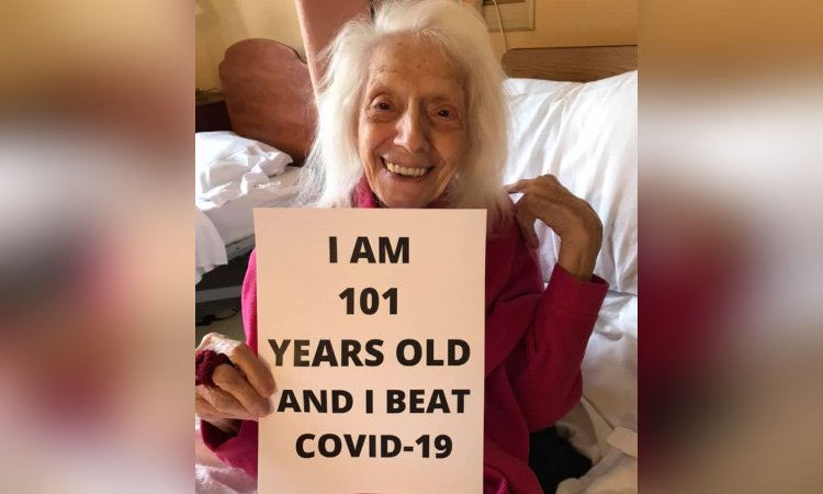Abuelita de 101 años de edad vence al COVID-19 en Argentina