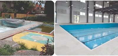 ALISTA V. CARRANZA INAUGURAR ALBERCA SEMIOLÍMPICA Y GIMNASIO DE ALTO RENDIMIENTO EN EL DEPORTIVO PINO SUÁREZ