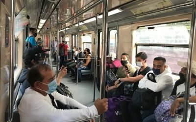 SE MANTIENE LA TENDENCIA DE USUARIOS CON CUBREBOCAS AL INTERIOR DEL METRO CDMX POR ARRIBA DEL 90%