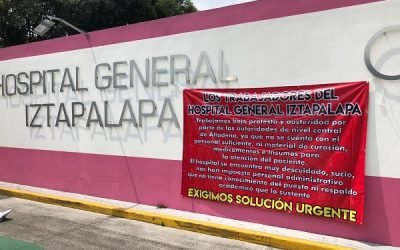 Por negligencia, uso de caretas y cubrebocas usados como la falta de sanitización ha sido la causa de la muerte de más de 20 empleados del Hospital General de Iztapalapa
