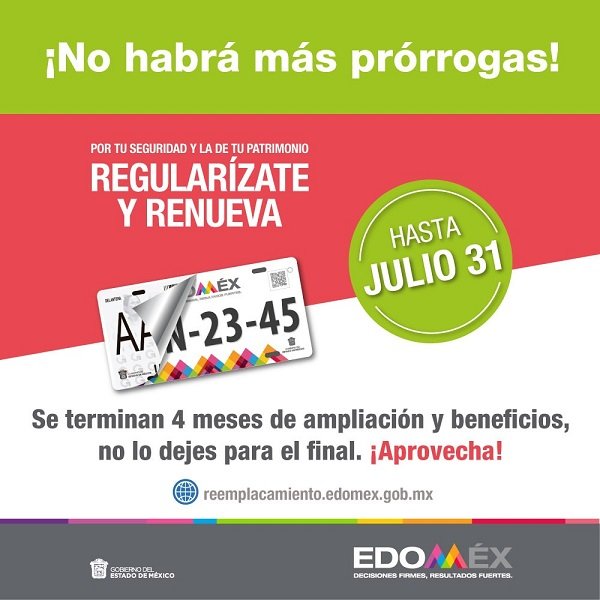 VENCE PLAZO DE SUBSIDIO A LA TENENCIA Y REEMPLACAMIENTO EL 31 DE JULIO