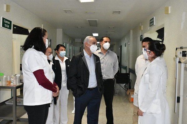 RECORRE EL SECRETARIO DE SALUD LOS HOSPITALES DEL ISEM DE LA ZONA NORTE DE LA ENTIDAD