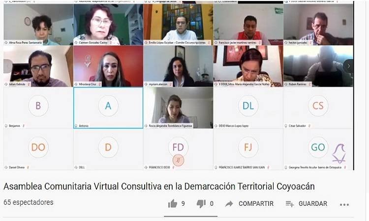 Concluyen Asambleas Comunitarias Virtuales para consultar sobre circunscripciones a comunidades indígenas, pueblos y barrios originarias