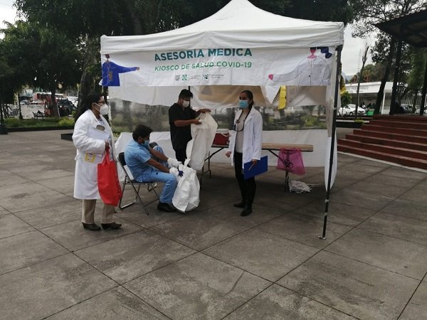 INSTALAN 4 KIOSCOS DE SALUD MÁS EN  XOCHIMILCO; PARA PRUEBAS DE COVID-19