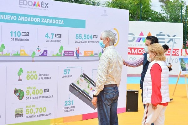 SUPERVISA DEL MAZO CONSTRUCCIÓN DEL NUEVO ANDADOR ZARAGOZA, PARQUE LINEAL QUE SERÁ EL MÁS GRANDE DEL EDOMÉX