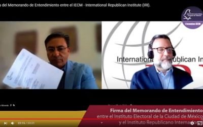 Suma IECM como aliado al Instituto Republicano Internacional, para fortalecimiento de cultura democrática