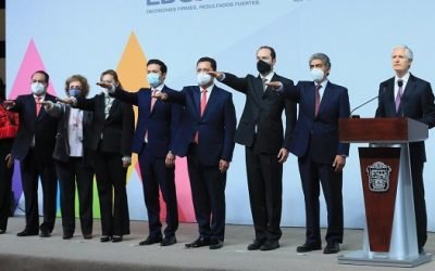 TOMA PROTESTA ALFREDO DEL MAZO A NUEVOS SECRETARIOS DEL GABINETE ESTATAL