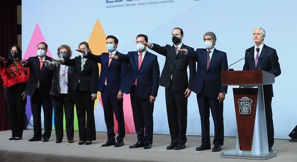 TOMA PROTESTA ALFREDO DEL MAZO A NUEVOS SECRETARIOS DEL GABINETE ESTATAL