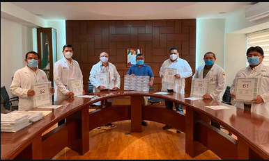Reciben hospitales cachitos para venta del avión presidencial