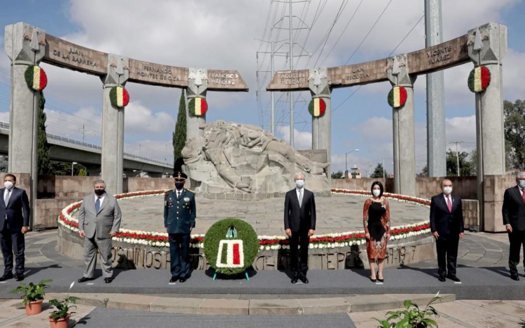 ENCABEZA DEL MAZO CEREMONIA CONMEMORATIVA DEL SACRIFICIO DE LOS NIÑOS HÉROES DE CHAPULTEPEC