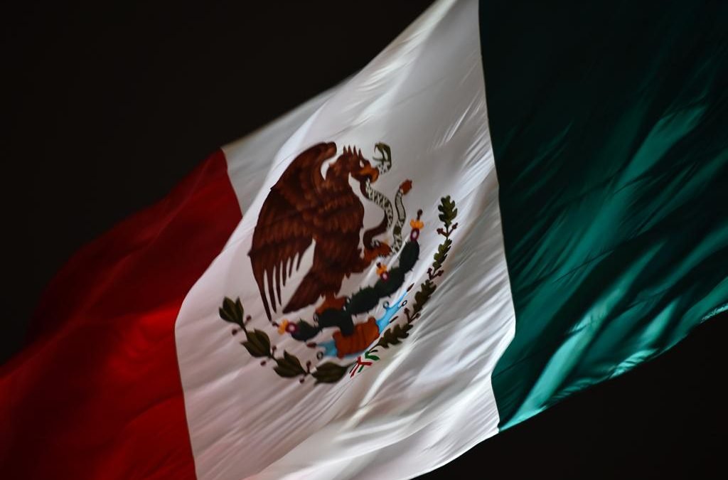 Alumbrado del zócalo para festejar el 15 de septiembre