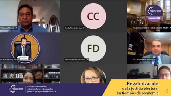 Concluye IECM serie de Conversatorios virtuales en torno a la pandemia por el COVID-19 y sus efectos en la función electoral