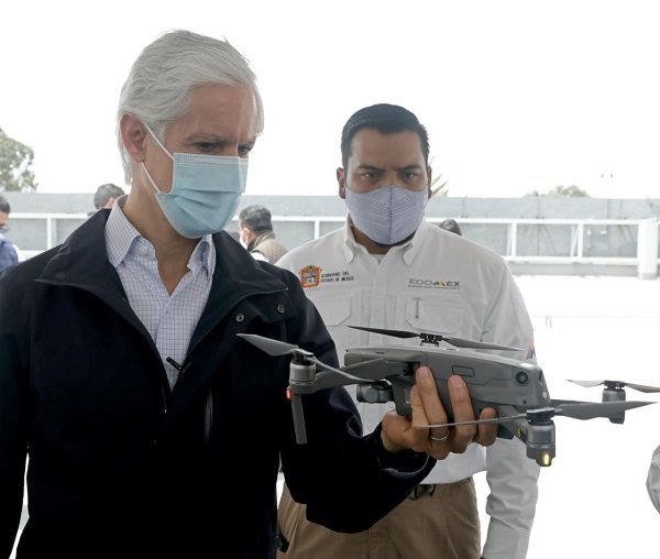USO DE DRONES FORTALECE LAS ACCIONES DE SEGURIDAD Y VIGILANCIA EN EDOMÉX: MAZO