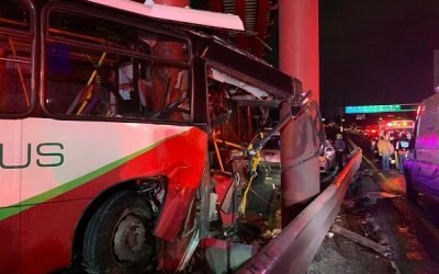 RECIBEN ALTA MÉDICA NUEVE DE LAS 11 PERSONAS LESIONADAS EN EL ACCIDENTE DE MEXIBÚS