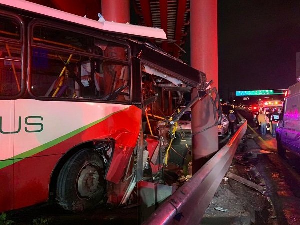 RECIBEN ALTA MÉDICA NUEVE DE LAS 11 PERSONAS LESIONADAS EN EL ACCIDENTE DE MEXIBÚS