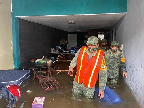Ejército Mexicano aplica el Plan DN-III-E, con 6,501 efectivos en los estados de Yucatán y Quintana Roo, con motivo del Huracán “Delta”
