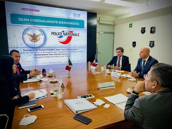 AGREGADO DE SEGURIDAD INTERIOR DE LA EMBAJADA DE FRANCIA REITERA EL COMPROMISO DE SU NACIÓN DE COLABORAR CON LA GUARDIA NACIONAL