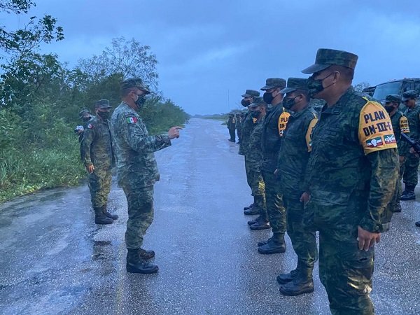 Ejército Mexicano despliega más de 5 mil efectivos para aplicar Plan DN-III-E,en la Península de Yucatán