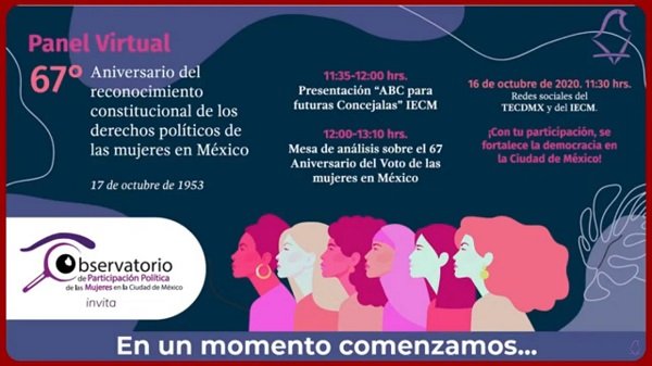 Conmemoran autoridades electorales el 67 Aniversario del Voto Femenino