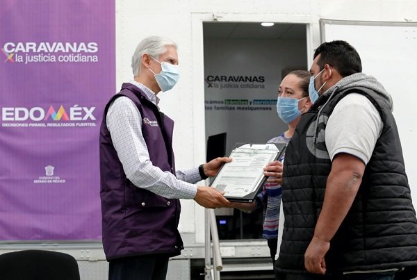 REACTIVAMOS DE FORMA PRESENCIAL CARAVANAS POR LA JUSTICIA COTIDIANA, QUE REDUCEN CON UN CARNET PAPELEO Y TIEMPO DE HASTA 77 TRÁMITES:  DEL MAZO