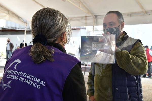 Realiza IECM simulacro de votación, con medidas sanitarias