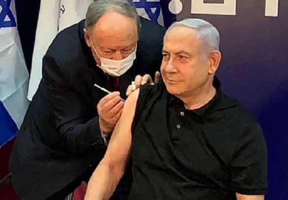 BENJAMÍN NETANYAHU, PRIMERO EN RECIBIR LA VACUNA CONTRA COVID-19 EN ISRAEL
