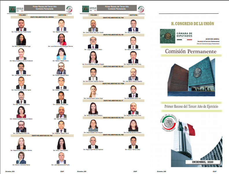 integrantes de la Comisión Permanente