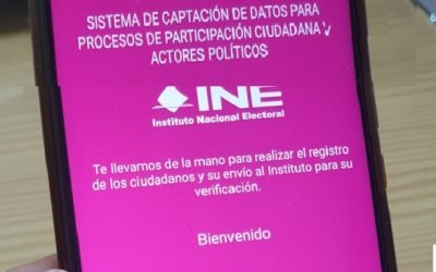 Con la App Apoyo Ciudadano-INE se facilitará la recolección de firmas de apoyo ciudadano para candidatos sin partido