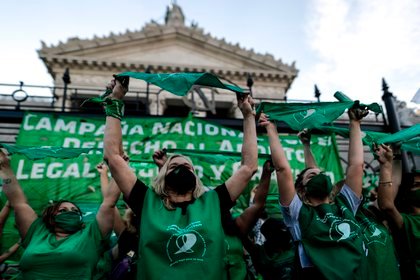 Así reflejaron la legalización del aborto en Argentina