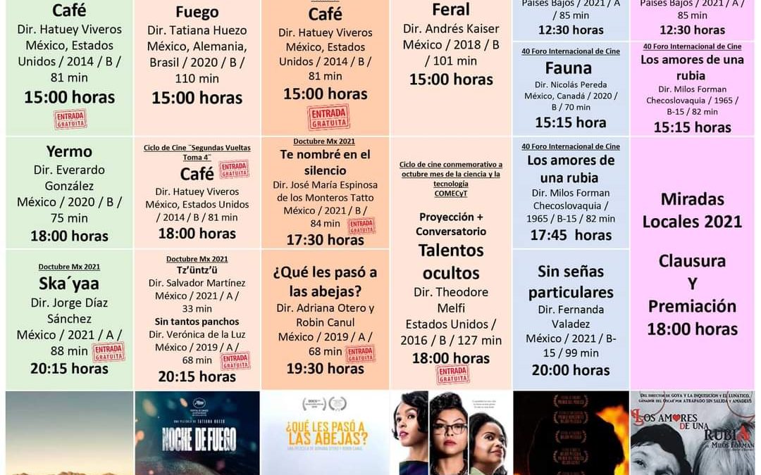 PROYECTA CINETECA MEXIQUENSE PELÍCULAS DE FOROS NACIONALES E INTERNACIONALES*