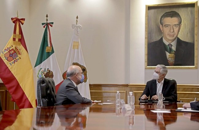 RECIBE DEL MAZO A EMBAJADOR DE ESPAÑA EN MÉXICO PARA FORTALECER RELACIONES DE AMISTAD