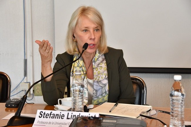 Recibe IECM visita de Jurista Internacional Stefanie Lindquist