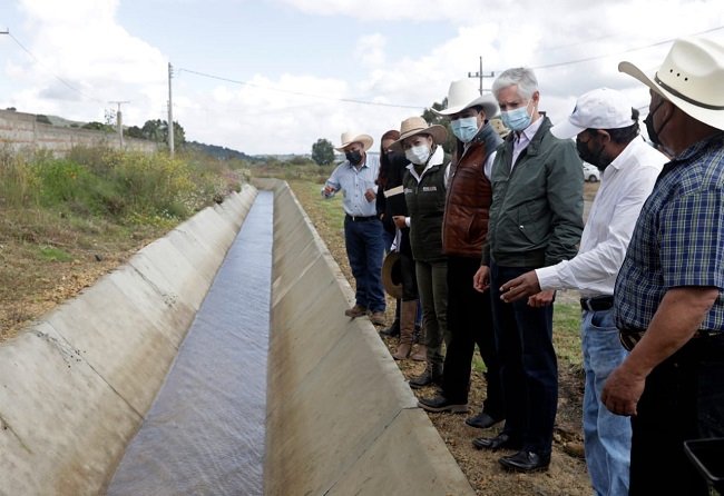 ENTREGA DEL MAZO INFRAESTRUCTURA HIDROAGRÍCOLA QUE PERMITIRÁ UN MEJOR APROVECHAMIENTO DE AGUA