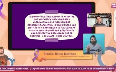 Nuevas masculinidades para la igualdad sustancial entre mujeres y hombres, plantea Mauricio Huesca del IECM