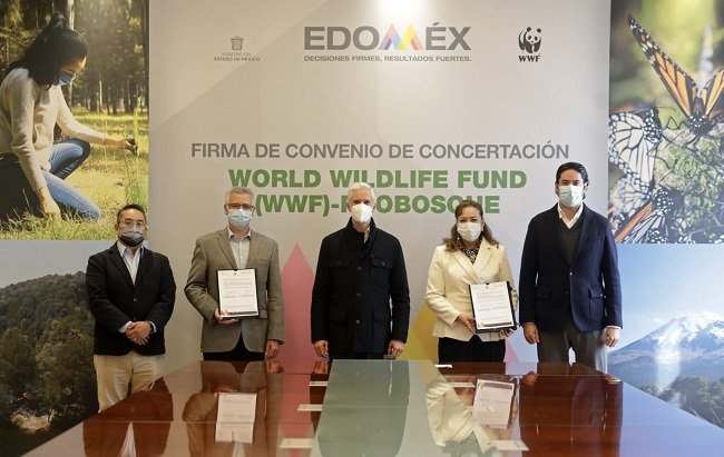 ENCABEZA DEL MAZO FIRMA DE CONVENIO ENTRE EL FONDO MUNDIAL PARA LA NATURALEZA Y PROBOSQUE