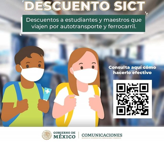 Siguen los descuentos a estudiantes y maestros durante vacaciones de fin de año en el transporte